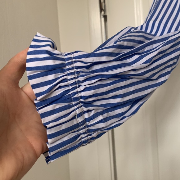 Chloe & Katie gathered stripe crop top - Picture 3 of 3